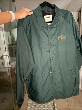 Vans Forest Green Coach Windbreaker Jacket